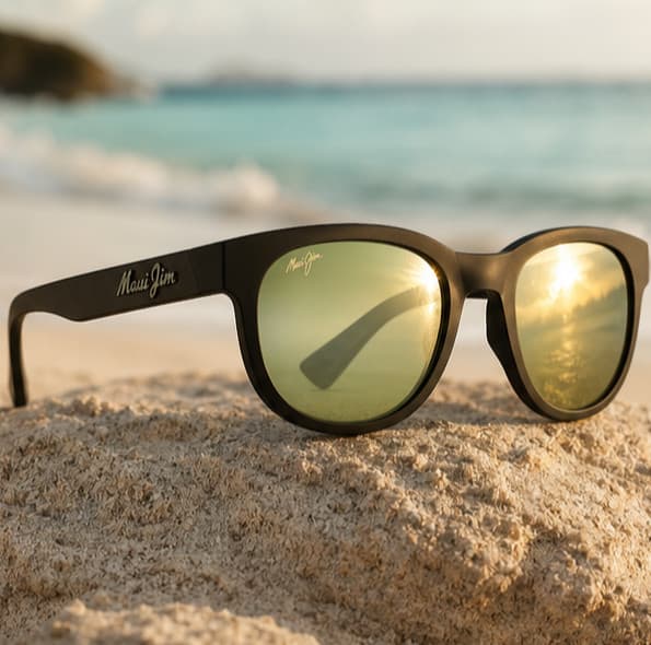 Maui Jim polarized sunwear, worn outdoors