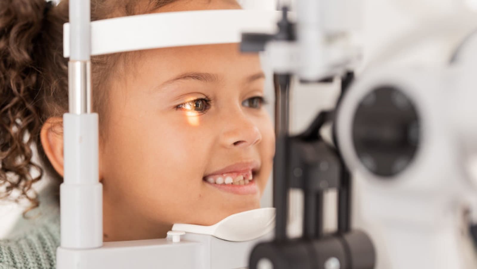 A young patient at Senoia Eyecare