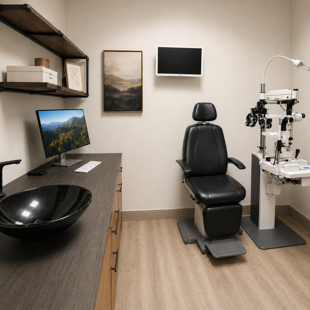 Exam room at Senoia Eyecare