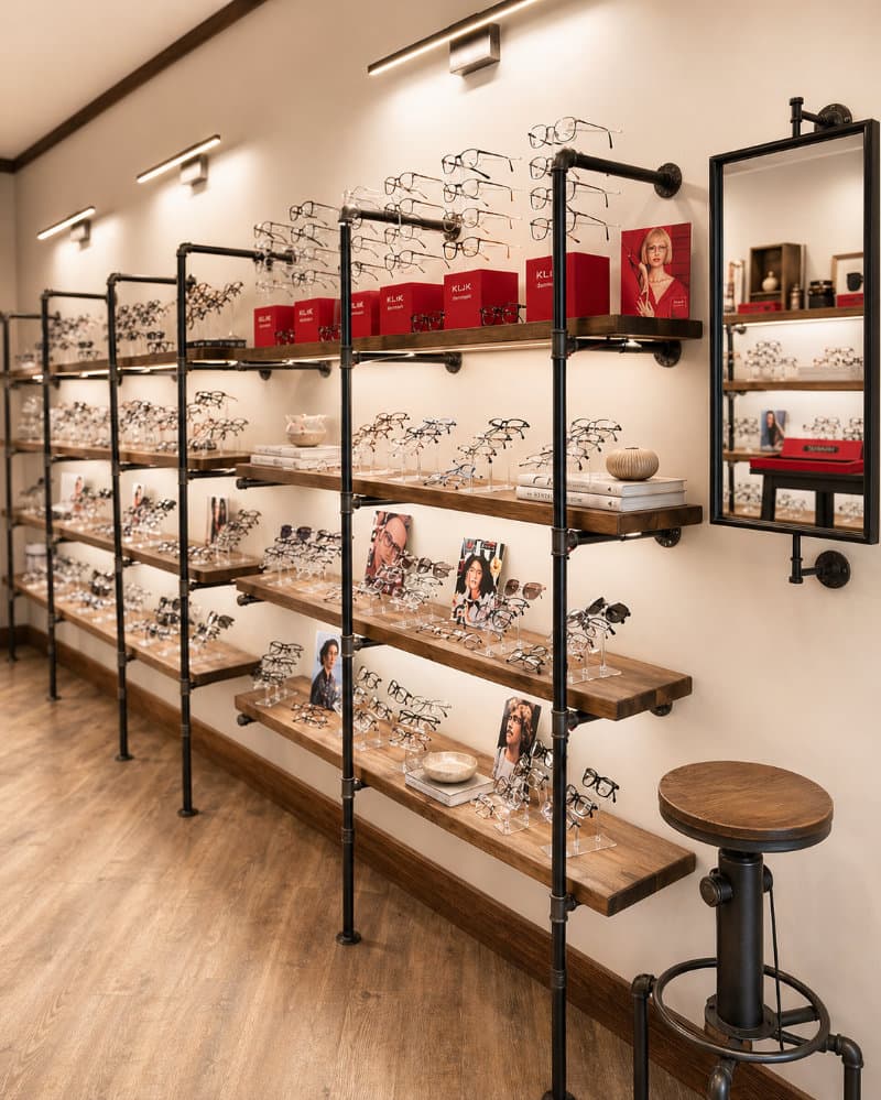 Curated designer frames at Senoia Eyecare